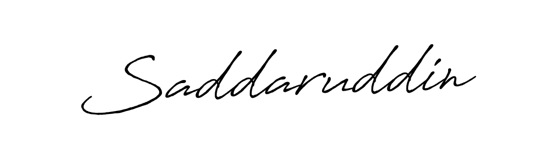 How to make Saddaruddin name signature. Use Antro_Vectra_Bolder style for creating short signs online. This is the latest handwritten sign. Saddaruddin signature style 7 images and pictures png