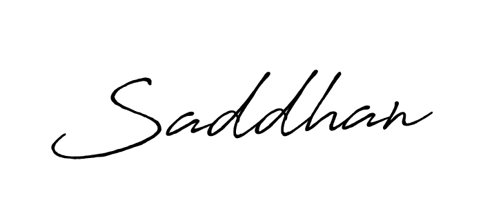 Also we have Saddhan name is the best signature style. Create professional handwritten signature collection using Antro_Vectra_Bolder autograph style. Saddhan signature style 7 images and pictures png