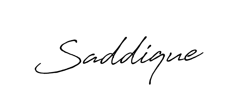 Create a beautiful signature design for name Saddique. With this signature (Antro_Vectra_Bolder) fonts, you can make a handwritten signature for free. Saddique signature style 7 images and pictures png