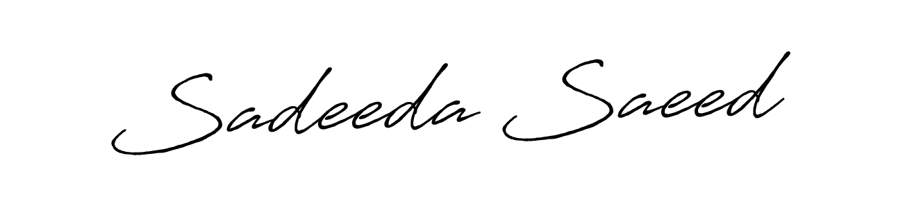 You should practise on your own different ways (Antro_Vectra_Bolder) to write your name (Sadeeda Saeed) in signature. don't let someone else do it for you. Sadeeda Saeed signature style 7 images and pictures png