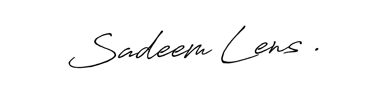 Design your own signature with our free online signature maker. With this signature software, you can create a handwritten (Antro_Vectra_Bolder) signature for name Sadeem Lens .. Sadeem Lens . signature style 7 images and pictures png