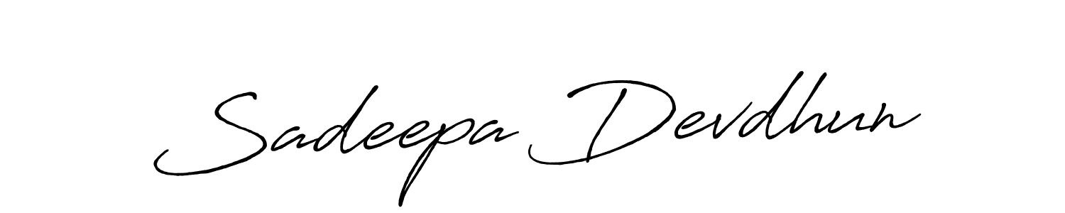 You should practise on your own different ways (Antro_Vectra_Bolder) to write your name (Sadeepa Devdhun) in signature. don't let someone else do it for you. Sadeepa Devdhun signature style 7 images and pictures png