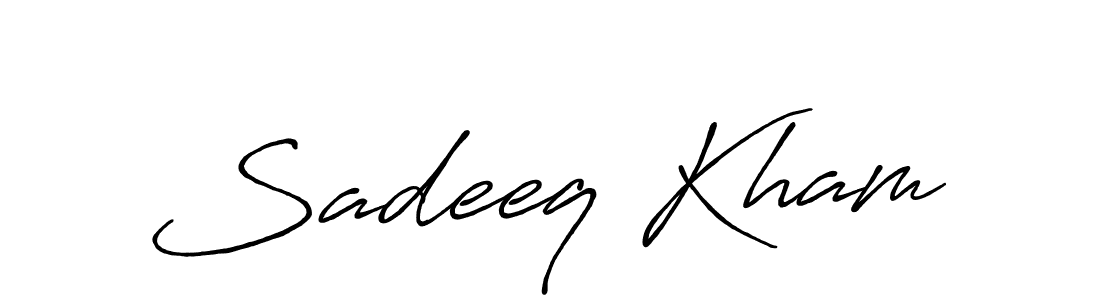 Sadeeq Kham stylish signature style. Best Handwritten Sign (Antro_Vectra_Bolder) for my name. Handwritten Signature Collection Ideas for my name Sadeeq Kham. Sadeeq Kham signature style 7 images and pictures png