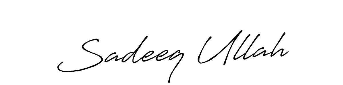 It looks lik you need a new signature style for name Sadeeq Ullah. Design unique handwritten (Antro_Vectra_Bolder) signature with our free signature maker in just a few clicks. Sadeeq Ullah signature style 7 images and pictures png