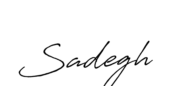 Create a beautiful signature design for name Sadegh. With this signature (Antro_Vectra_Bolder) fonts, you can make a handwritten signature for free. Sadegh signature style 7 images and pictures png