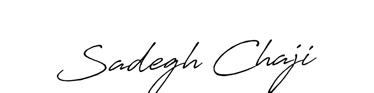 Make a beautiful signature design for name Sadegh Chaji. With this signature (Antro_Vectra_Bolder) style, you can create a handwritten signature for free. Sadegh Chaji signature style 7 images and pictures png