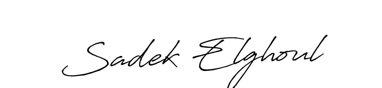 Here are the top 10 professional signature styles for the name Sadek Elghoul. These are the best autograph styles you can use for your name. Sadek Elghoul signature style 7 images and pictures png