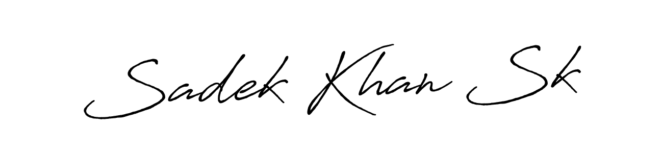 Make a short Sadek Khan Sk signature style. Manage your documents anywhere anytime using Antro_Vectra_Bolder. Create and add eSignatures, submit forms, share and send files easily. Sadek Khan Sk signature style 7 images and pictures png
