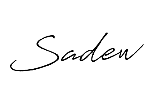 Create a beautiful signature design for name Sadew. With this signature (Antro_Vectra_Bolder) fonts, you can make a handwritten signature for free. Sadew signature style 7 images and pictures png