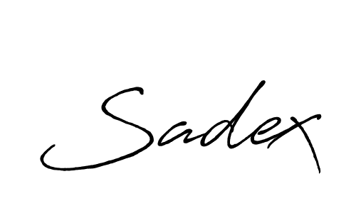 Antro_Vectra_Bolder is a professional signature style that is perfect for those who want to add a touch of class to their signature. It is also a great choice for those who want to make their signature more unique. Get Sadex name to fancy signature for free. Sadex signature style 7 images and pictures png