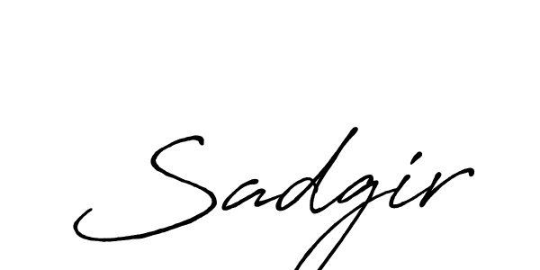Also we have Sadgir name is the best signature style. Create professional handwritten signature collection using Antro_Vectra_Bolder autograph style. Sadgir signature style 7 images and pictures png