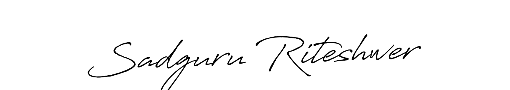 Design your own signature with our free online signature maker. With this signature software, you can create a handwritten (Antro_Vectra_Bolder) signature for name Sadguru Riteshwer. Sadguru Riteshwer signature style 7 images and pictures png