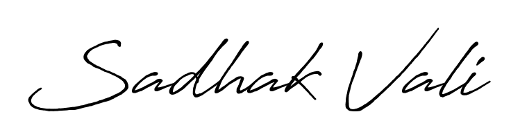 If you are searching for the best signature style for your name Sadhak Vali, here we have designed multiple signature styles using Antro_Vectra_Bolder. Sadhak Vali signature style 7 images and pictures png