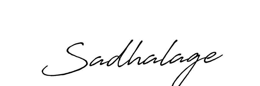 Design your own signature with our free online signature maker. With this signature software, you can create a handwritten (Antro_Vectra_Bolder) signature for name Sadhalage. Sadhalage signature style 7 images and pictures png