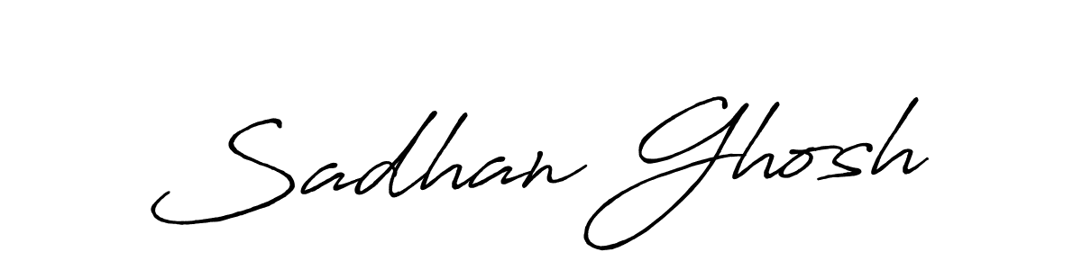 The best way (Antro_Vectra_Bolder) to make a short signature is to pick only two or three words in your name. The name Sadhan Ghosh include a total of six letters. For converting this name. Sadhan Ghosh signature style 7 images and pictures png