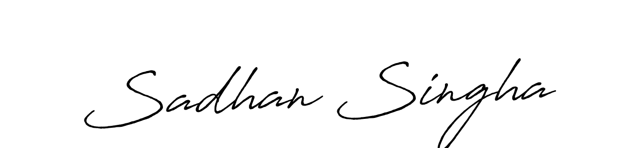 if you are searching for the best signature style for your name Sadhan Singha. so please give up your signature search. here we have designed multiple signature styles  using Antro_Vectra_Bolder. Sadhan Singha signature style 7 images and pictures png
