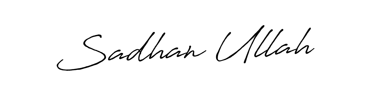 Create a beautiful signature design for name Sadhan Ullah. With this signature (Antro_Vectra_Bolder) fonts, you can make a handwritten signature for free. Sadhan Ullah signature style 7 images and pictures png