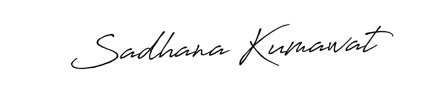 Make a short Sadhana Kumawat signature style. Manage your documents anywhere anytime using Antro_Vectra_Bolder. Create and add eSignatures, submit forms, share and send files easily. Sadhana Kumawat signature style 7 images and pictures png