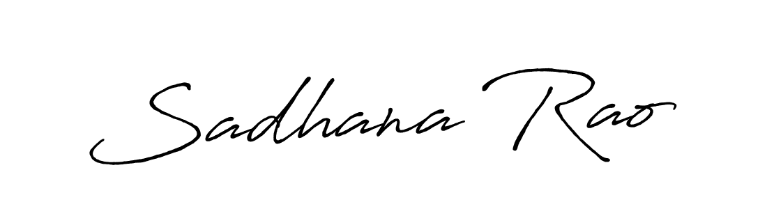 Sadhana Rao stylish signature style. Best Handwritten Sign (Antro_Vectra_Bolder) for my name. Handwritten Signature Collection Ideas for my name Sadhana Rao. Sadhana Rao signature style 7 images and pictures png