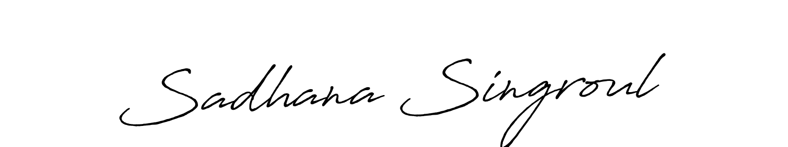 Check out images of Autograph of Sadhana Singroul name. Actor Sadhana Singroul Signature Style. Antro_Vectra_Bolder is a professional sign style online. Sadhana Singroul signature style 7 images and pictures png