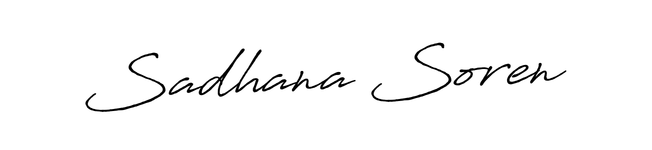 Use a signature maker to create a handwritten signature online. With this signature software, you can design (Antro_Vectra_Bolder) your own signature for name Sadhana Soren. Sadhana Soren signature style 7 images and pictures png