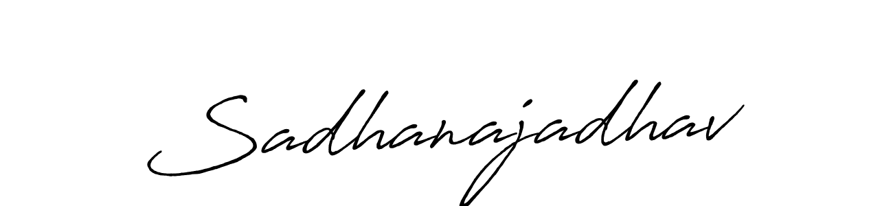 Make a short Sadhanajadhav signature style. Manage your documents anywhere anytime using Antro_Vectra_Bolder. Create and add eSignatures, submit forms, share and send files easily. Sadhanajadhav signature style 7 images and pictures png