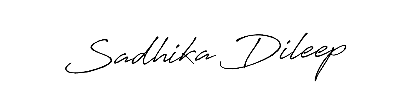 Use a signature maker to create a handwritten signature online. With this signature software, you can design (Antro_Vectra_Bolder) your own signature for name Sadhika Dileep. Sadhika Dileep signature style 7 images and pictures png