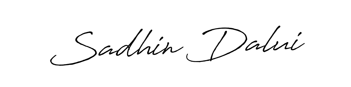 Also we have Sadhin Dalui name is the best signature style. Create professional handwritten signature collection using Antro_Vectra_Bolder autograph style. Sadhin Dalui signature style 7 images and pictures png