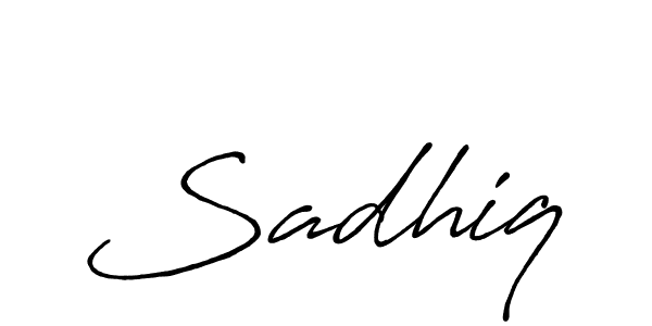 Make a beautiful signature design for name Sadhiq. Use this online signature maker to create a handwritten signature for free. Sadhiq signature style 7 images and pictures png