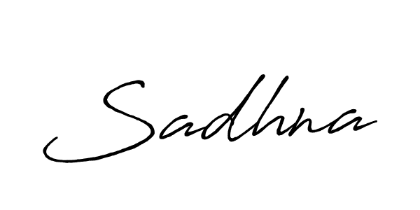 How to make Sadhna signature? Antro_Vectra_Bolder is a professional autograph style. Create handwritten signature for Sadhna name. Sadhna signature style 7 images and pictures png