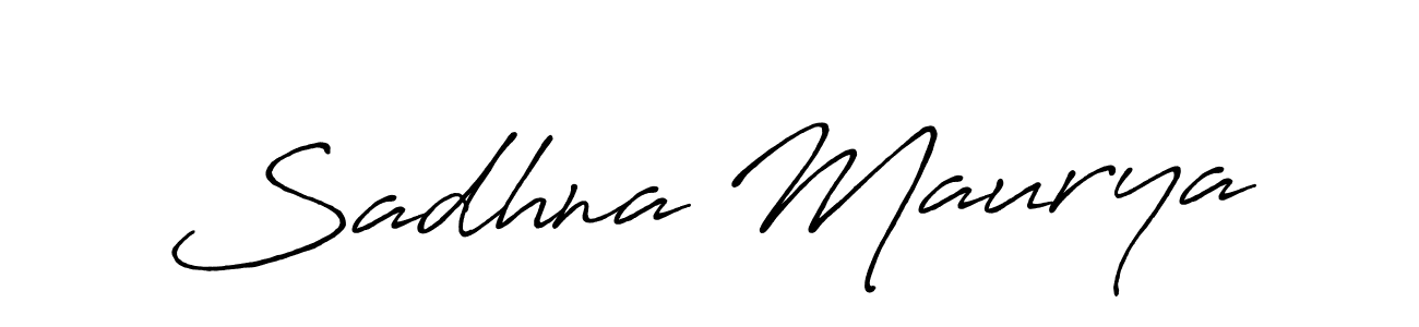Also we have Sadhna Maurya name is the best signature style. Create professional handwritten signature collection using Antro_Vectra_Bolder autograph style. Sadhna Maurya signature style 7 images and pictures png