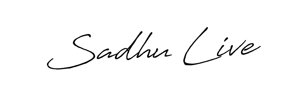Also we have Sadhu Live name is the best signature style. Create professional handwritten signature collection using Antro_Vectra_Bolder autograph style. Sadhu Live signature style 7 images and pictures png