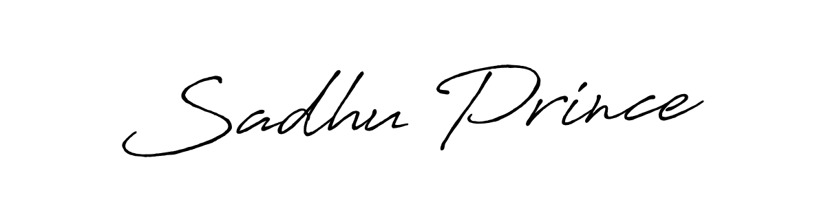 Sadhu Prince stylish signature style. Best Handwritten Sign (Antro_Vectra_Bolder) for my name. Handwritten Signature Collection Ideas for my name Sadhu Prince. Sadhu Prince signature style 7 images and pictures png