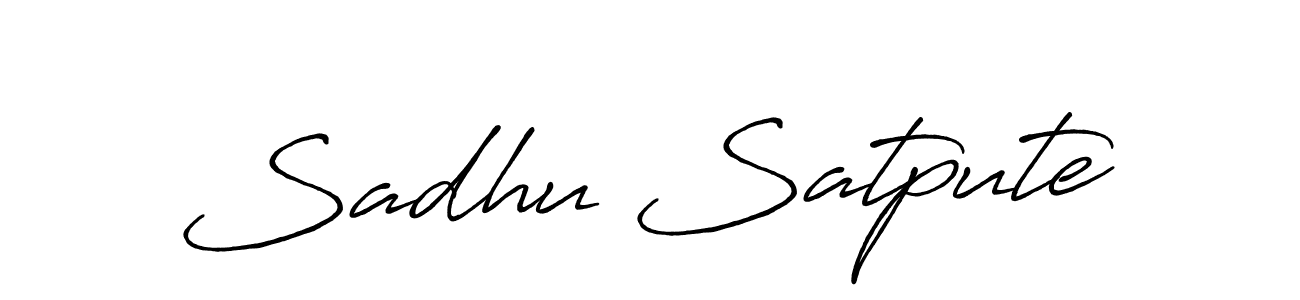 How to Draw Sadhu Satpute signature style? Antro_Vectra_Bolder is a latest design signature styles for name Sadhu Satpute. Sadhu Satpute signature style 7 images and pictures png