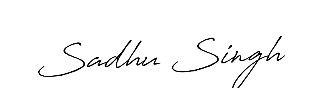 Use a signature maker to create a handwritten signature online. With this signature software, you can design (Antro_Vectra_Bolder) your own signature for name Sadhu Singh. Sadhu Singh signature style 7 images and pictures png