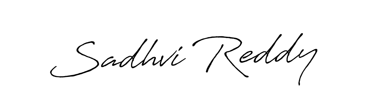 Sadhvi Reddy stylish signature style. Best Handwritten Sign (Antro_Vectra_Bolder) for my name. Handwritten Signature Collection Ideas for my name Sadhvi Reddy. Sadhvi Reddy signature style 7 images and pictures png