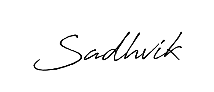 Make a beautiful signature design for name Sadhvik. Use this online signature maker to create a handwritten signature for free. Sadhvik signature style 7 images and pictures png