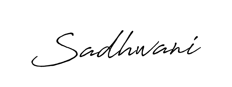 The best way (Antro_Vectra_Bolder) to make a short signature is to pick only two or three words in your name. The name Sadhwani include a total of six letters. For converting this name. Sadhwani signature style 7 images and pictures png
