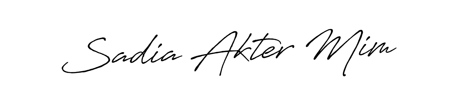 Antro_Vectra_Bolder is a professional signature style that is perfect for those who want to add a touch of class to their signature. It is also a great choice for those who want to make their signature more unique. Get Sadia Akter Mim name to fancy signature for free. Sadia Akter Mim signature style 7 images and pictures png