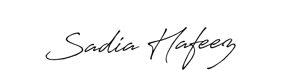 Create a beautiful signature design for name Sadia Hafeez. With this signature (Antro_Vectra_Bolder) fonts, you can make a handwritten signature for free. Sadia Hafeez signature style 7 images and pictures png