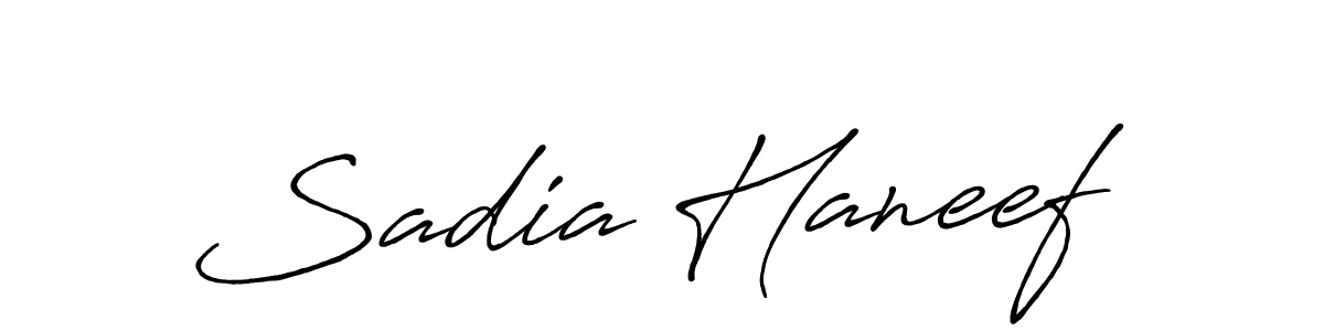 This is the best signature style for the Sadia Haneef name. Also you like these signature font (Antro_Vectra_Bolder). Mix name signature. Sadia Haneef signature style 7 images and pictures png