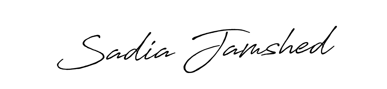 Design your own signature with our free online signature maker. With this signature software, you can create a handwritten (Antro_Vectra_Bolder) signature for name Sadia Jamshed. Sadia Jamshed signature style 7 images and pictures png