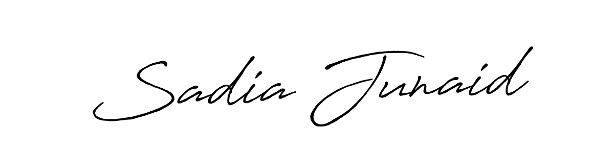 It looks lik you need a new signature style for name Sadia Junaid. Design unique handwritten (Antro_Vectra_Bolder) signature with our free signature maker in just a few clicks. Sadia Junaid signature style 7 images and pictures png