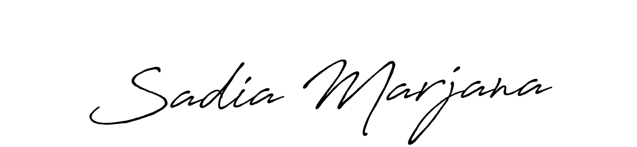 Design your own signature with our free online signature maker. With this signature software, you can create a handwritten (Antro_Vectra_Bolder) signature for name Sadia Marjana. Sadia Marjana signature style 7 images and pictures png