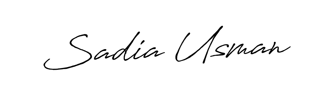 Antro_Vectra_Bolder is a professional signature style that is perfect for those who want to add a touch of class to their signature. It is also a great choice for those who want to make their signature more unique. Get Sadia Usman name to fancy signature for free. Sadia Usman signature style 7 images and pictures png