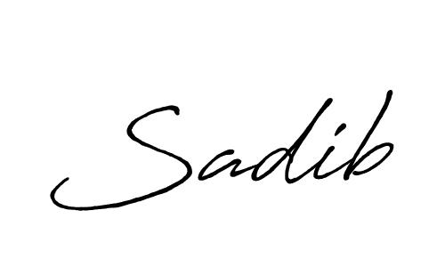 Also we have Sadib name is the best signature style. Create professional handwritten signature collection using Antro_Vectra_Bolder autograph style. Sadib signature style 7 images and pictures png