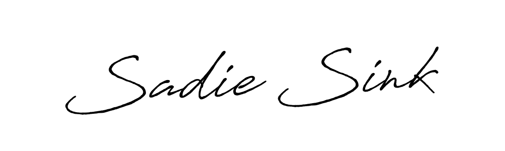 Antro_Vectra_Bolder is a professional signature style that is perfect for those who want to add a touch of class to their signature. It is also a great choice for those who want to make their signature more unique. Get Sadie Sink name to fancy signature for free. Sadie Sink signature style 7 images and pictures png
