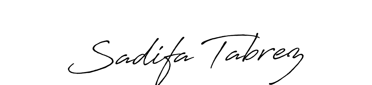 It looks lik you need a new signature style for name Sadifa Tabrez. Design unique handwritten (Antro_Vectra_Bolder) signature with our free signature maker in just a few clicks. Sadifa Tabrez signature style 7 images and pictures png