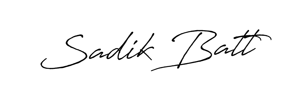 Also we have Sadik Batt name is the best signature style. Create professional handwritten signature collection using Antro_Vectra_Bolder autograph style. Sadik Batt signature style 7 images and pictures png