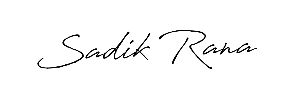 Make a beautiful signature design for name Sadik Rana. Use this online signature maker to create a handwritten signature for free. Sadik Rana signature style 7 images and pictures png